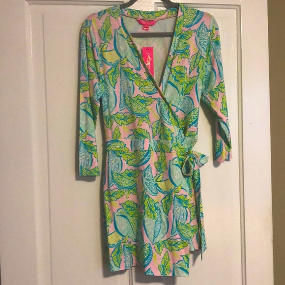 Lilly Pulitzer Pants - Lilly Pulitzer Karlie Wrap Romper. New with tags.